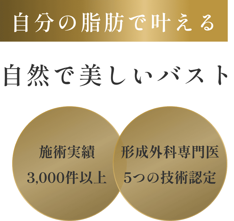 自分の脂肪で叶える自然で美しいバスト